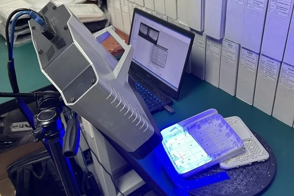 拍照式蓝光三维扫描仪在路由器注塑件全尺寸3D检测中的应用