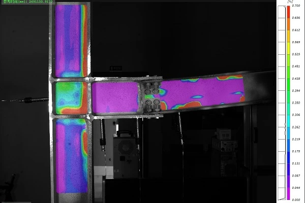 DIC技术,三维应变测量系统,结构梁弯曲变形测量