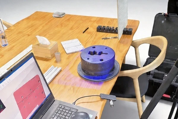 蓝光三维扫描仪,模具电极3D检测,铜电极尺寸检测