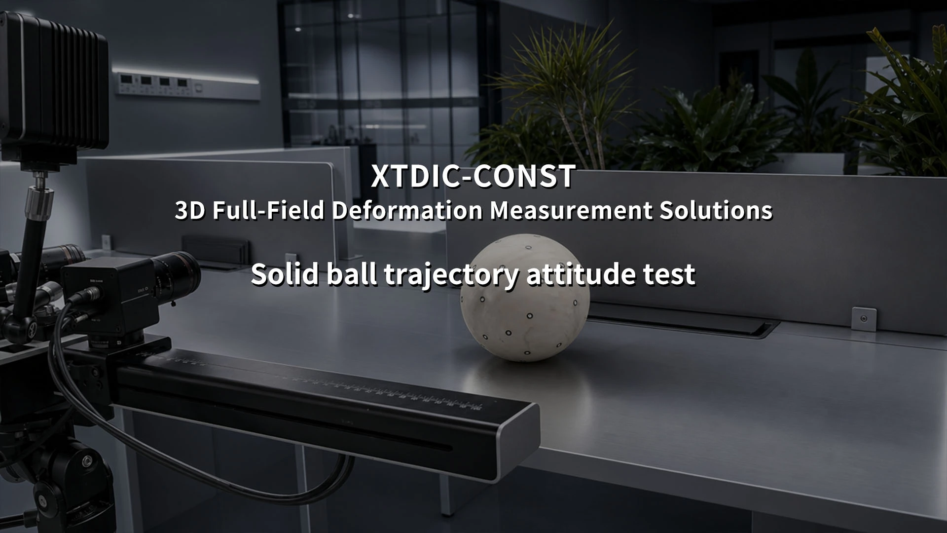 solid ball trajectory, rolling attitude test, motion capture, 3D tracking, XTOP3D, kinematics