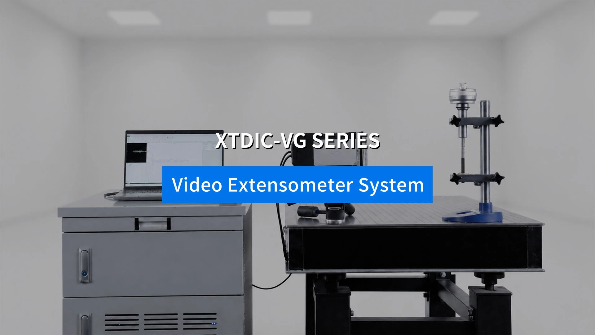 Video extensometer, XTDIC-VG, DIC system, strain measurement, non-contact extensometer, XTOP3D