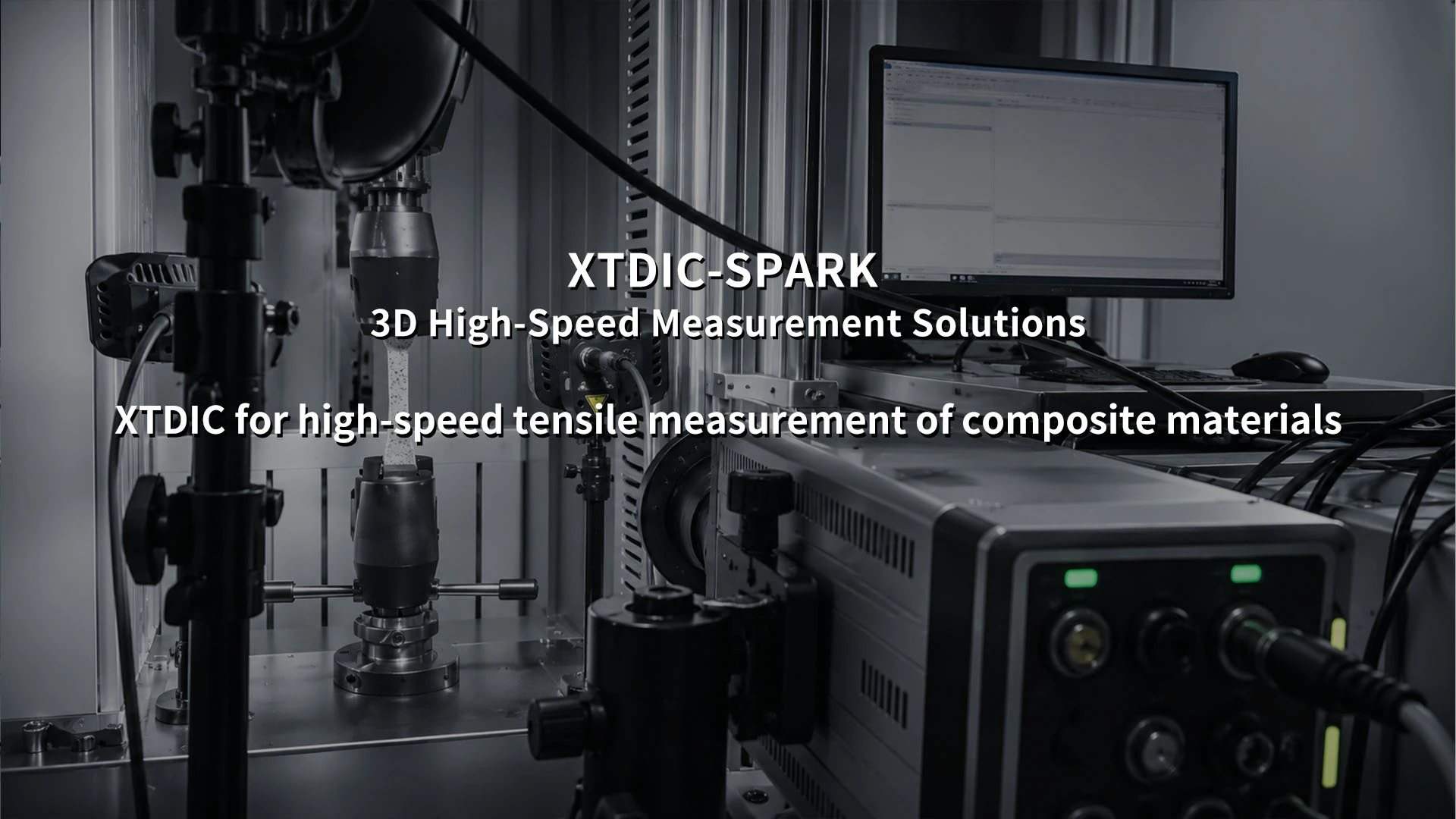 XTDIC, 3D DIC, high-speed tensile testing, composite materials measurement, strain analysis, XTOP3D