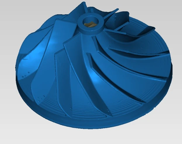 蓝光三维扫描仪用于涡轮3D打印件三维尺寸检测
