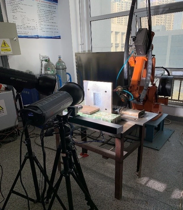 DIC技术用于圆筒高温焊接三维全场应变测量