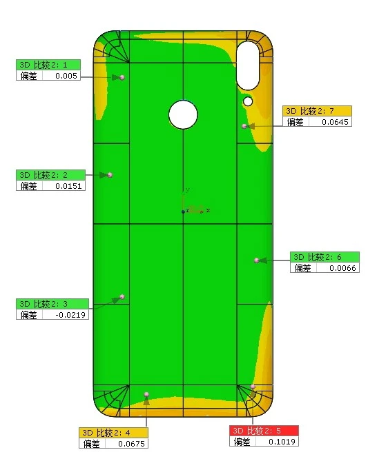 XTOM小幅面自动化蓝光三维扫描系统用于手机后盖注塑件尺寸检测