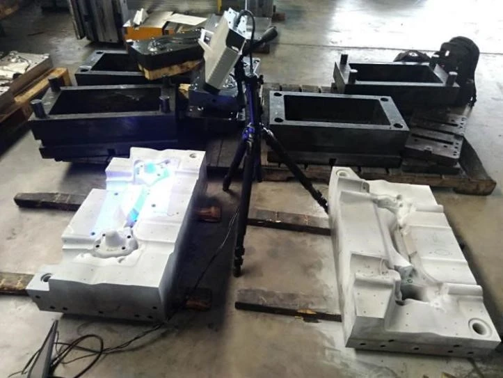 XTOM高精度3D扫描仪扫描压铸模具示意图