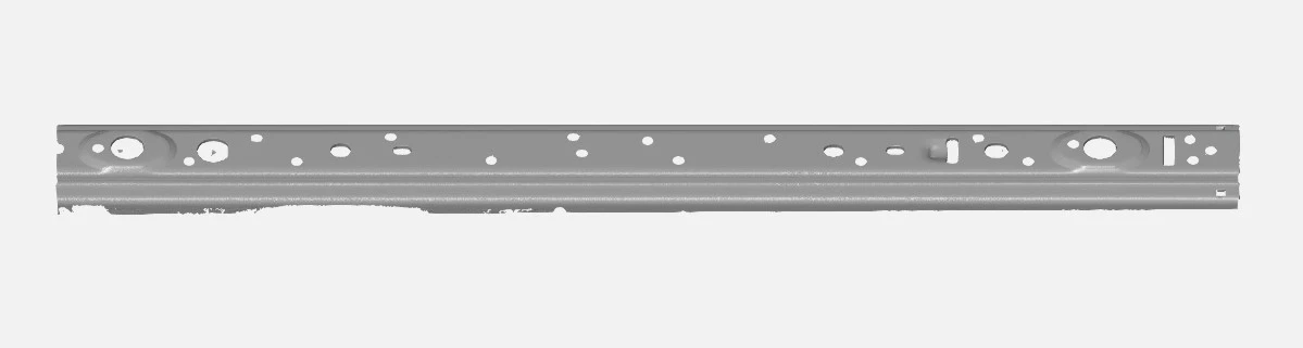 工业级蓝光三维扫描仪用于汽车座椅滑轨钣金件孔位偏差检测