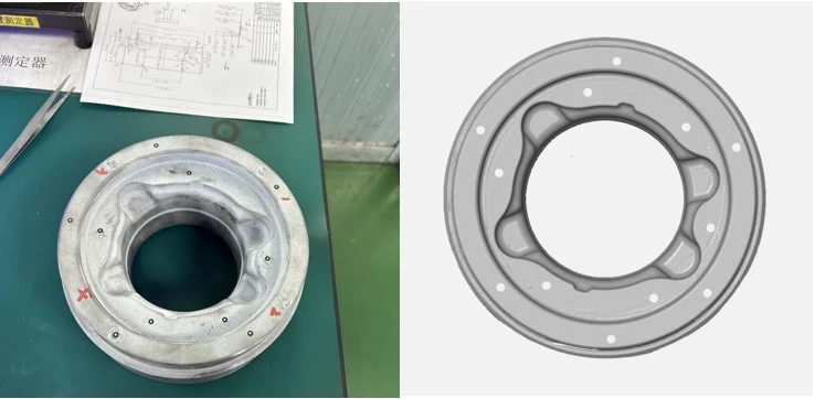 高精度蓝光三维扫描仪用于汽车轮毂轴承模具3D尺寸检测