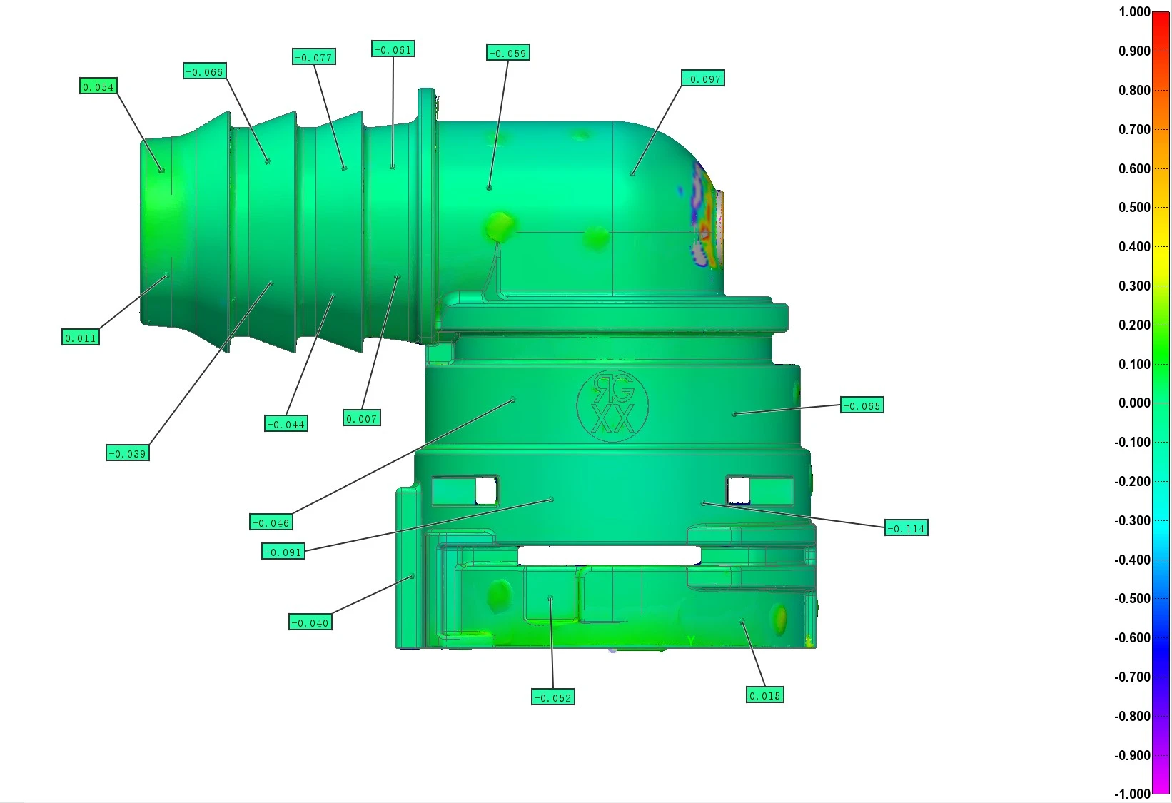 高精度蓝光三维扫描仪用于自动饮水机塑胶件3D全尺寸检测