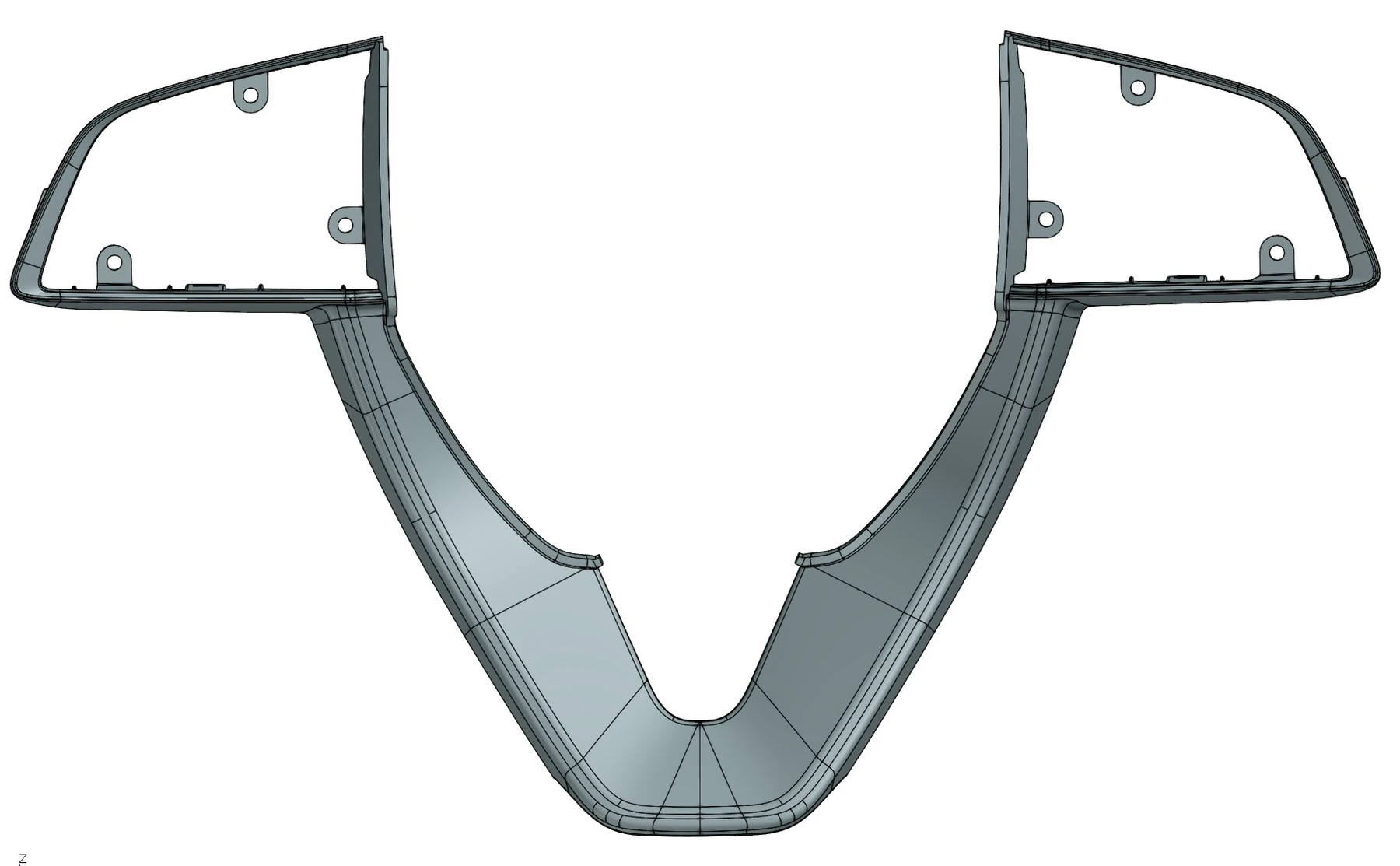 高精度蓝光三维扫描仪用于汽车方向盘配件3D检测