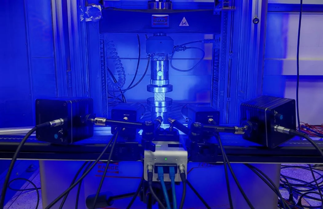 三维全场应变测量系统用于3D打印材料压缩测试