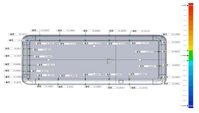 XTOM小幅面蓝光三维扫描仪用于3C电子手机背板注塑件3D尺寸检测