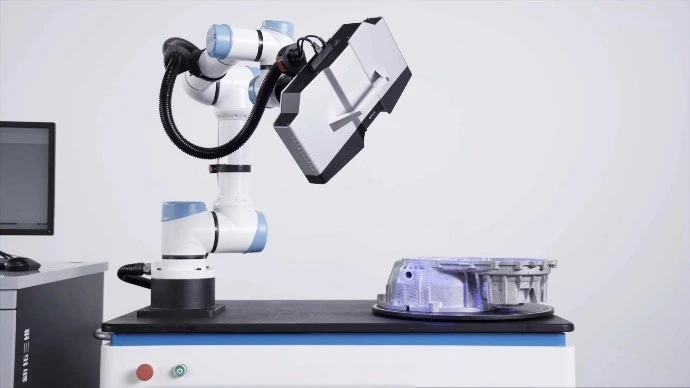 新拓三维XTOM-TRANSFORM自动化3D检测系统用于汽车变速箱引擎盖3D测量