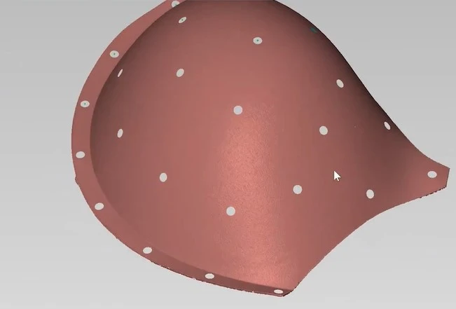 新拓三维XTOM-MATRIX高精度蓝光三维扫描仪获取内衣胸垫3D数据模型