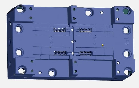 新拓三维XTOM高精度3D扫描测量仪用于汽车电器模具嵌件3D检测