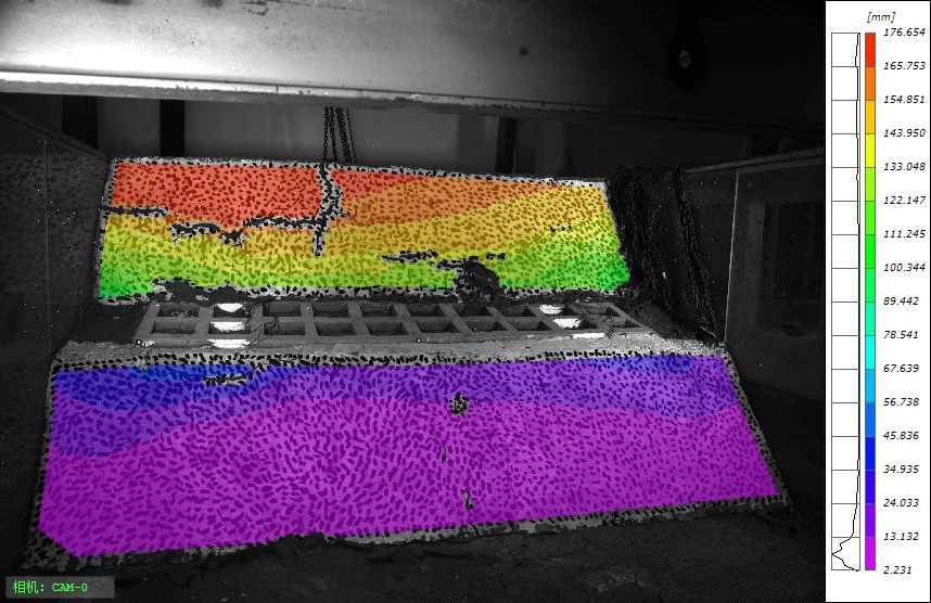 新拓三维数字图像相关dic技术分析滑坡模型位移场与应变场