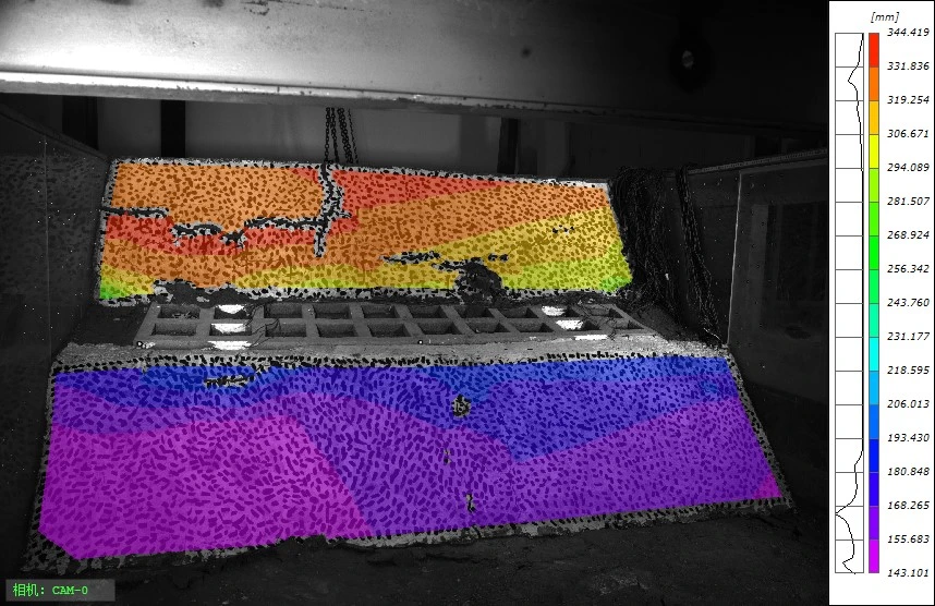 新拓三维数字图像相关dic技术分析滑坡模型位移场与应变场