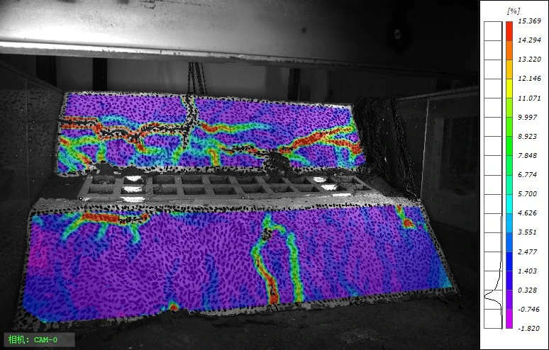 新拓三维数字图像相关dic技术分析滑坡模型裂纹产生位置与演化