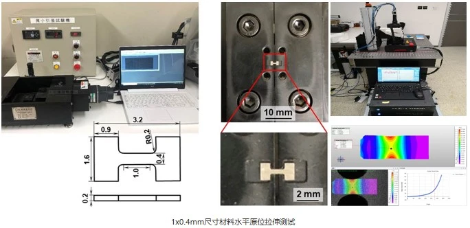 新拓三维DIC三维显微应变测量系统在微试样力学性能测试中的应用 新拓三维DIC三维显微应变测量系统在微试样力学性能测试中的应用
