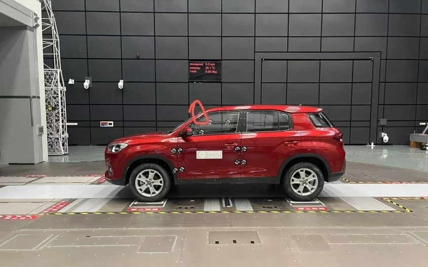 新拓三维dic三维应变测量系统用于汽车风洞试验场景图