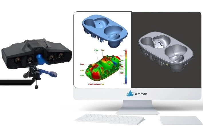 XTOM蓝光三维扫描测量仪用于3C注塑件全尺寸3D检测
