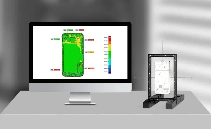 XTOM蓝光三维扫描测量仪用于手机中框注塑件全尺寸3D检测