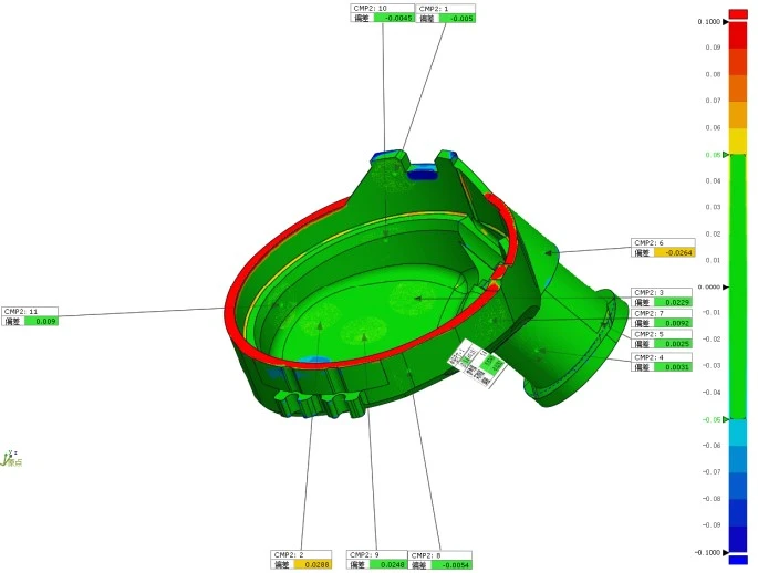 XTOM蓝光三维扫描测量仪用于耳机外壳注塑件3D全尺寸检测
