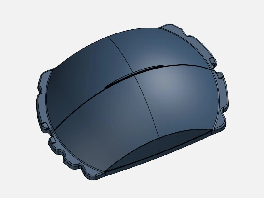 车灯灯罩注塑件原始CAD设计模型