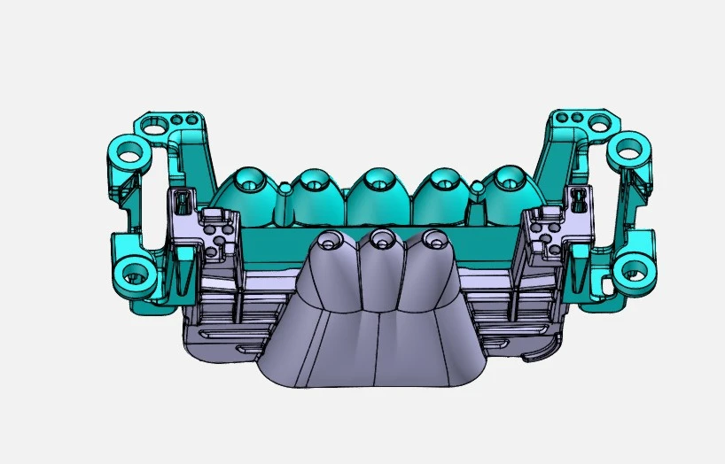 车灯结构件原始3D数据模型