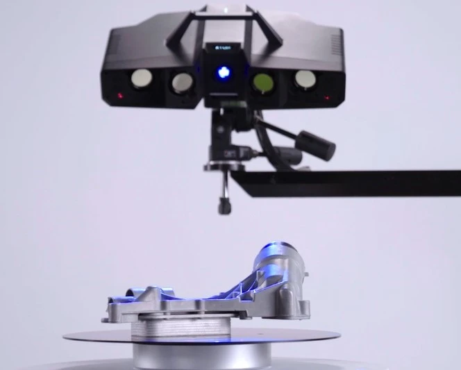 XTOM工业级蓝光三维扫描仪结合接触式探针用于精密铸件三维检测