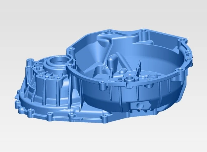 XTOM工业级蓝光三维扫描仪用于汽车变速箱壳体铸件全尺寸三维检测
