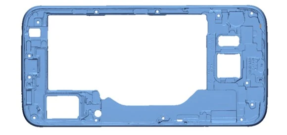 XTOM-12M微米级精度蓝光三维扫描仪用于手机中框零件3D检测 XTOM-12M微米级精度蓝光三维扫描仪用于手机中框零件3D检测