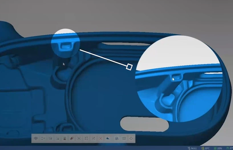 XTOM-12M微米级精度蓝光三维扫描仪用于微小尺寸耳机零件3D检测 XTOM-12M微米级精度蓝光三维扫描仪用于微小尺寸耳机零件3D检测