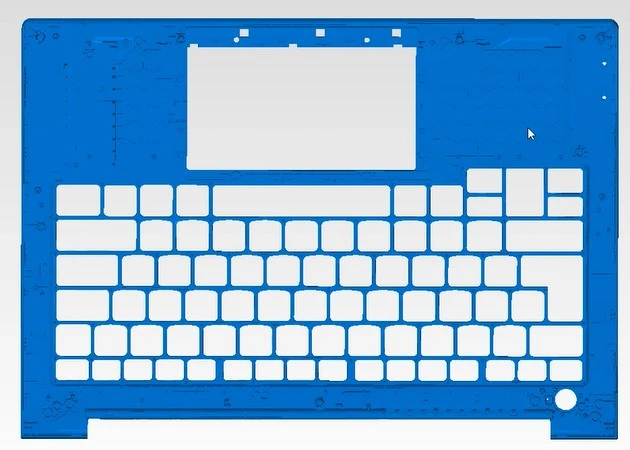 XTOM-12M微米级精度蓝光三维扫描仪用于电脑键盘注塑件3D检测