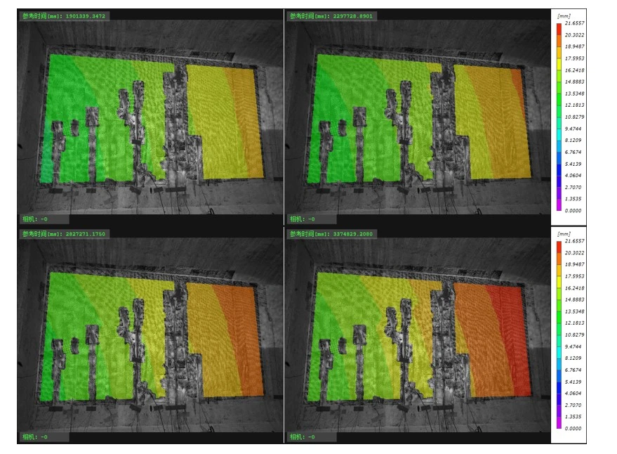数字散斑DIC技术分析道桥箱梁四点弯曲加载过程裂纹宽度与演化