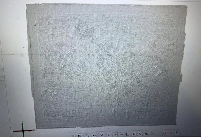 新拓三维蓝光三维扫描仪用于油画3D扫描建模