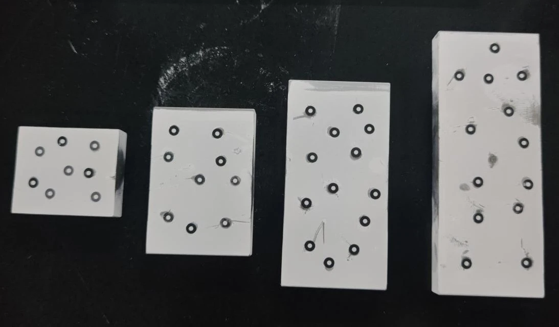 蓝光3D扫描进行量块扫描精度验证