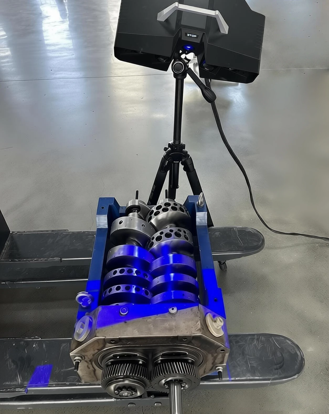 XTOM蓝光三维扫描仪用于汽车发动机凸轮轴3D扫描检测