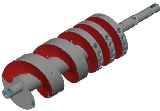 汽车发动机凸轮轴3D扫描数据模型