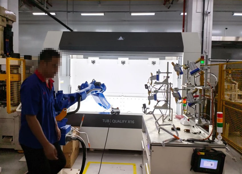 Tube Qualify三维弯管测量设备在汽车自动化产线应用