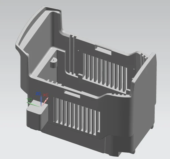 XTOM蓝光三维扫描仪用于无人机连接壳体3D扫描虚拟装配