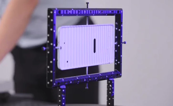 新拓三维XTOM-12M蓝光三维扫描仪高效3D扫描示意图