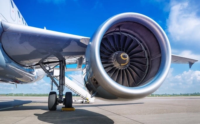 飞机涡轮发动机叶片示意图