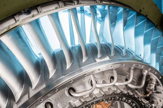 飞机发动机涡轮叶片示意图