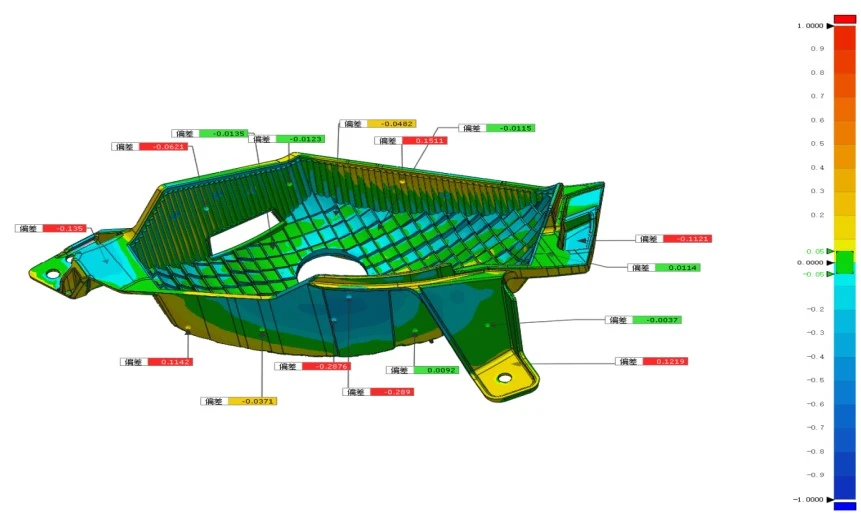 XTOM蓝光三维扫描仪用于汽车车灯塑料件全尺寸三维检测