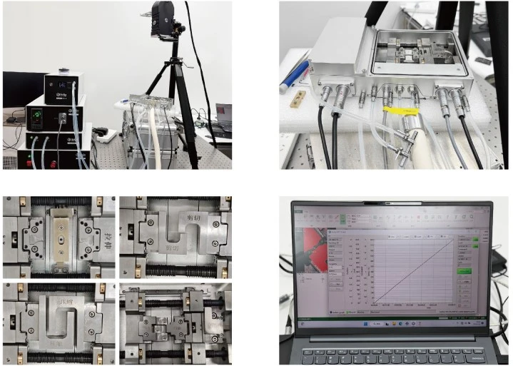 The XTOP3D XTDIC-VG video extensometer is used for testing the mechanical properties of materials at high and low temperatures.