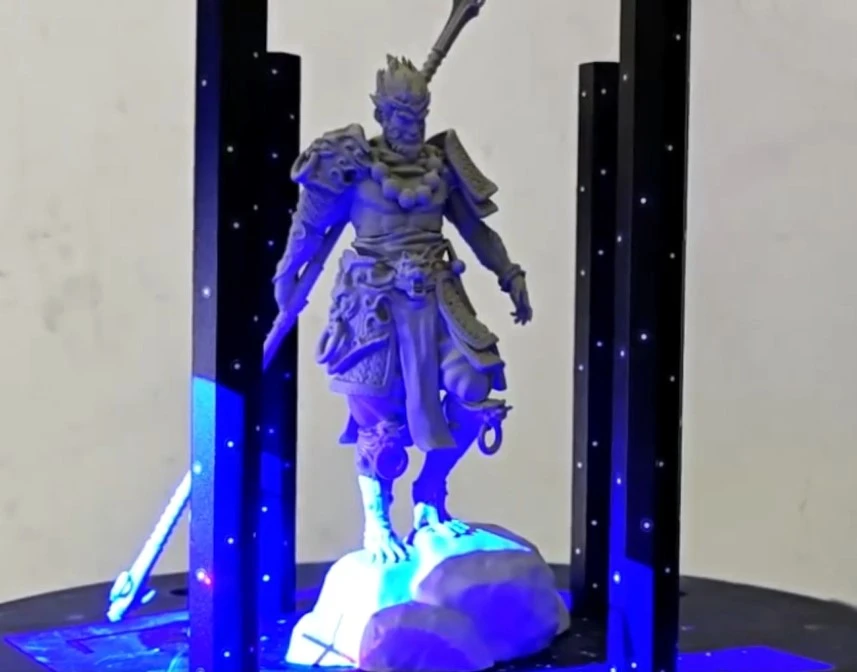 悟空手办实物高精度3D扫描逆向建模