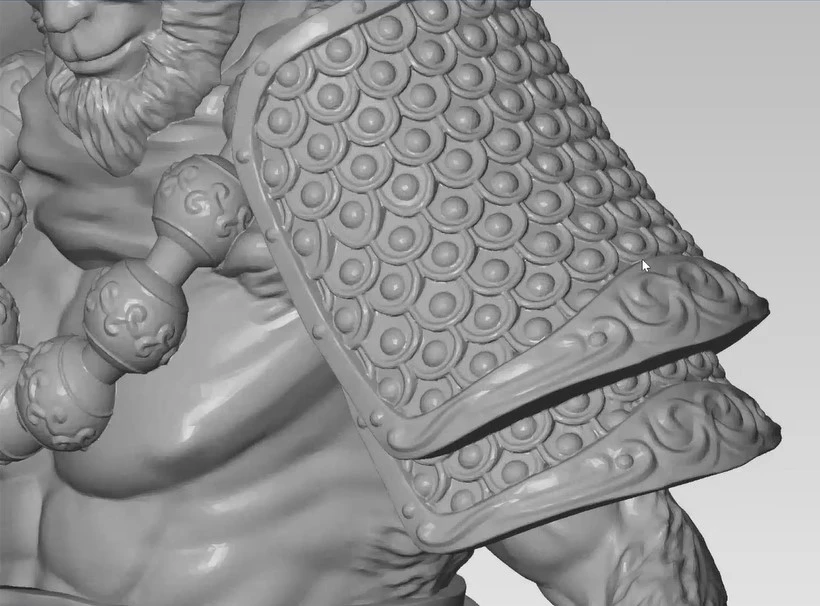 蓝光三维扫描仪用于悟空手办3D扫描输出高质量3D数据模型 蓝光三维扫描仪用于悟空手办3D扫描输出高质量3D数据模型