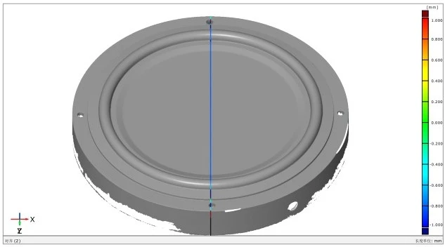 XTOM微米级精度蓝光三维扫描仪用于音响喇叭注塑模具3D检测 XTOM微米级精度蓝光三维扫描仪用于音响喇叭注塑模具3D检测