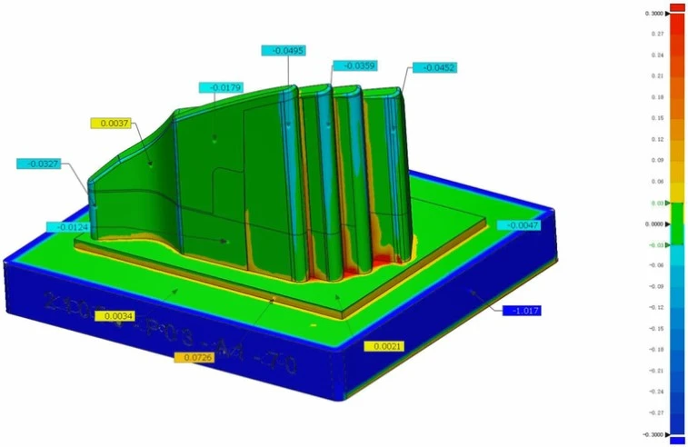 XTOM微米级精度蓝光三维扫描仪用于注塑模具电极3D检测